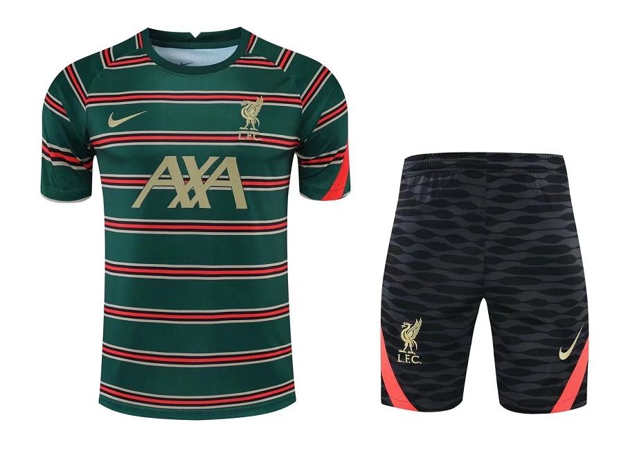 AAA Quality Liverpool 22/23 Green/Red Training Kit Jerseys